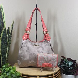 Coach Ashley Op Art Hobo + Matching Wallet